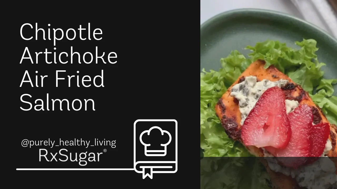 Chipotle Artichoke Air Fried Salmon by @purely_healthy_living on Instagram