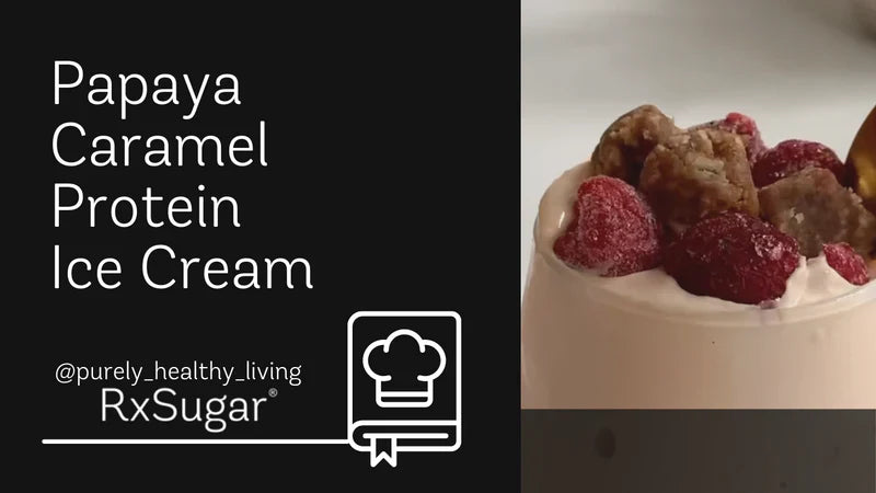 Papaya Caramel Protein Ice Cream by @purely_healthy_living on Instagram