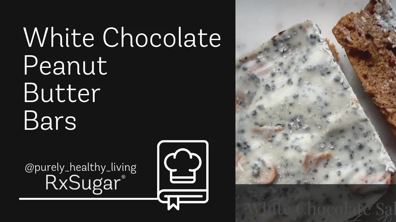 White Chocolate Peanut Butter Bars by @purely_healthy_living on Instagram