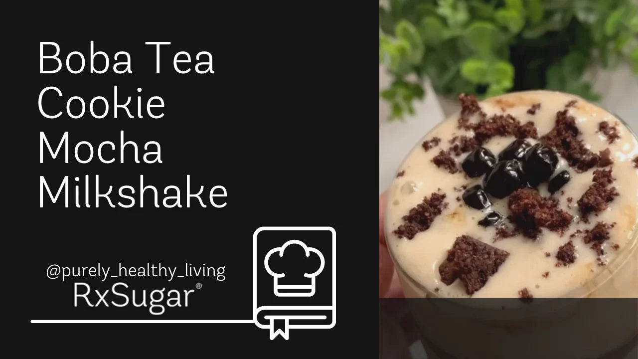Boba Tea Cookie Mocha Milkshake by @purely_healthy_living on Instagram