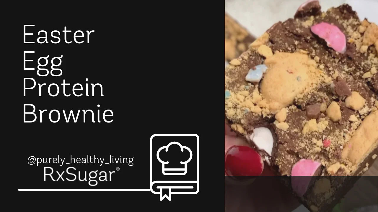 Easter Egg Protein Brownie by @purely_healthy_living on Instagram