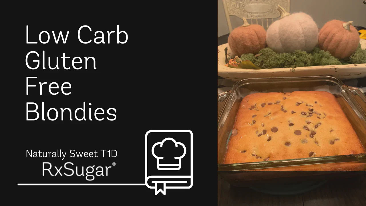Low Carb Gluten Free Blondies from Naturally Sweet T1D