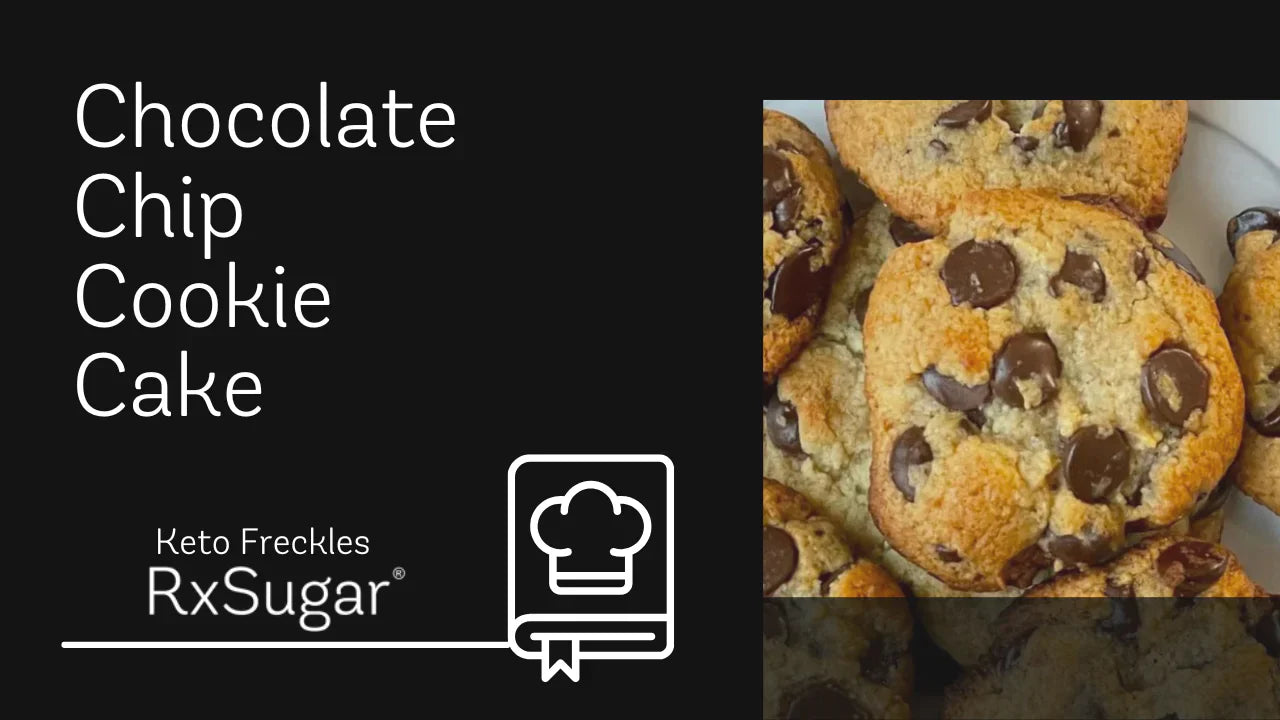 Keto Freckles Chocolate Chip Cookie Cake
