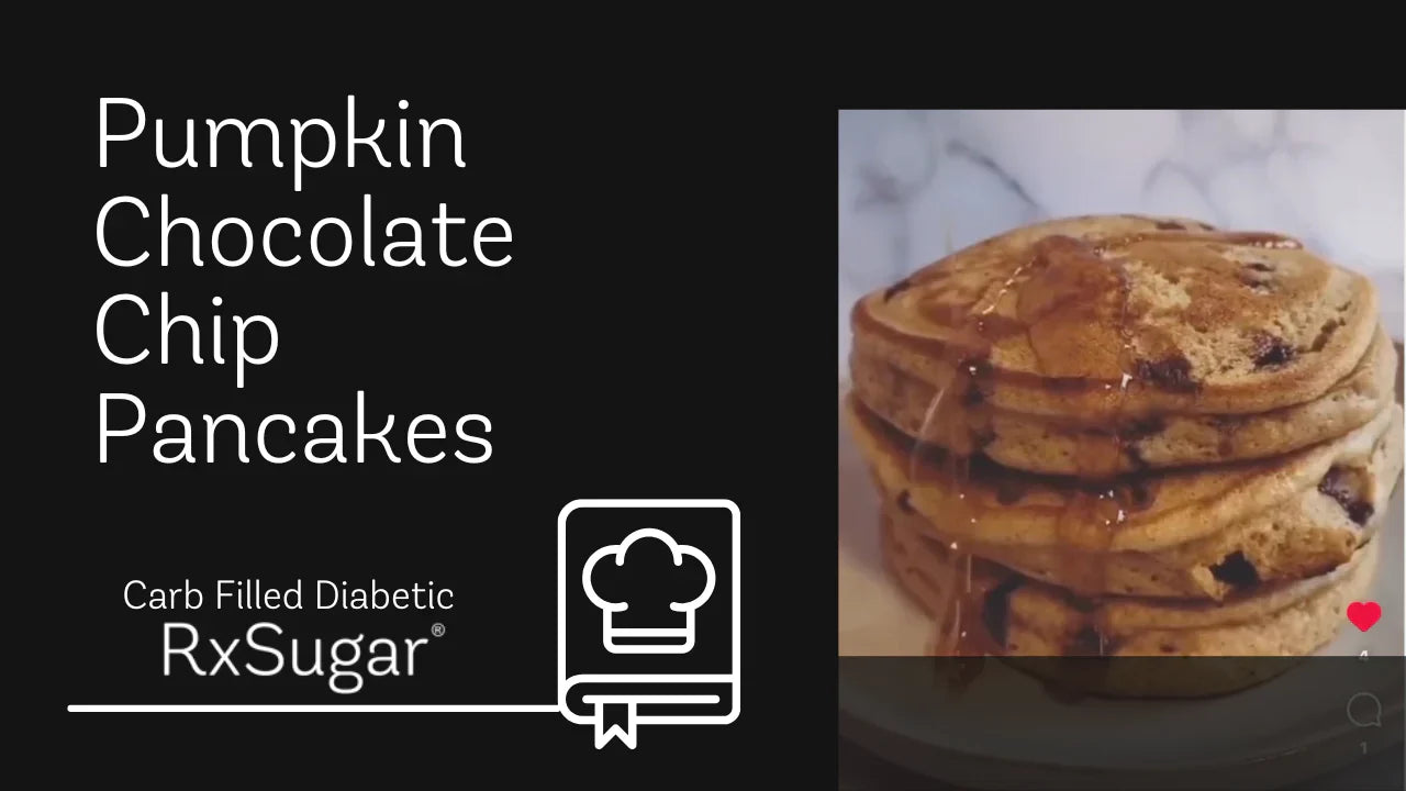 Carb Filled Diabetic Pumpkin Choc Chip Pancakes