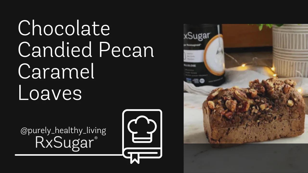 Purely Healthy Living Chocolate Candied Pecan Caramel Loaves Recipe