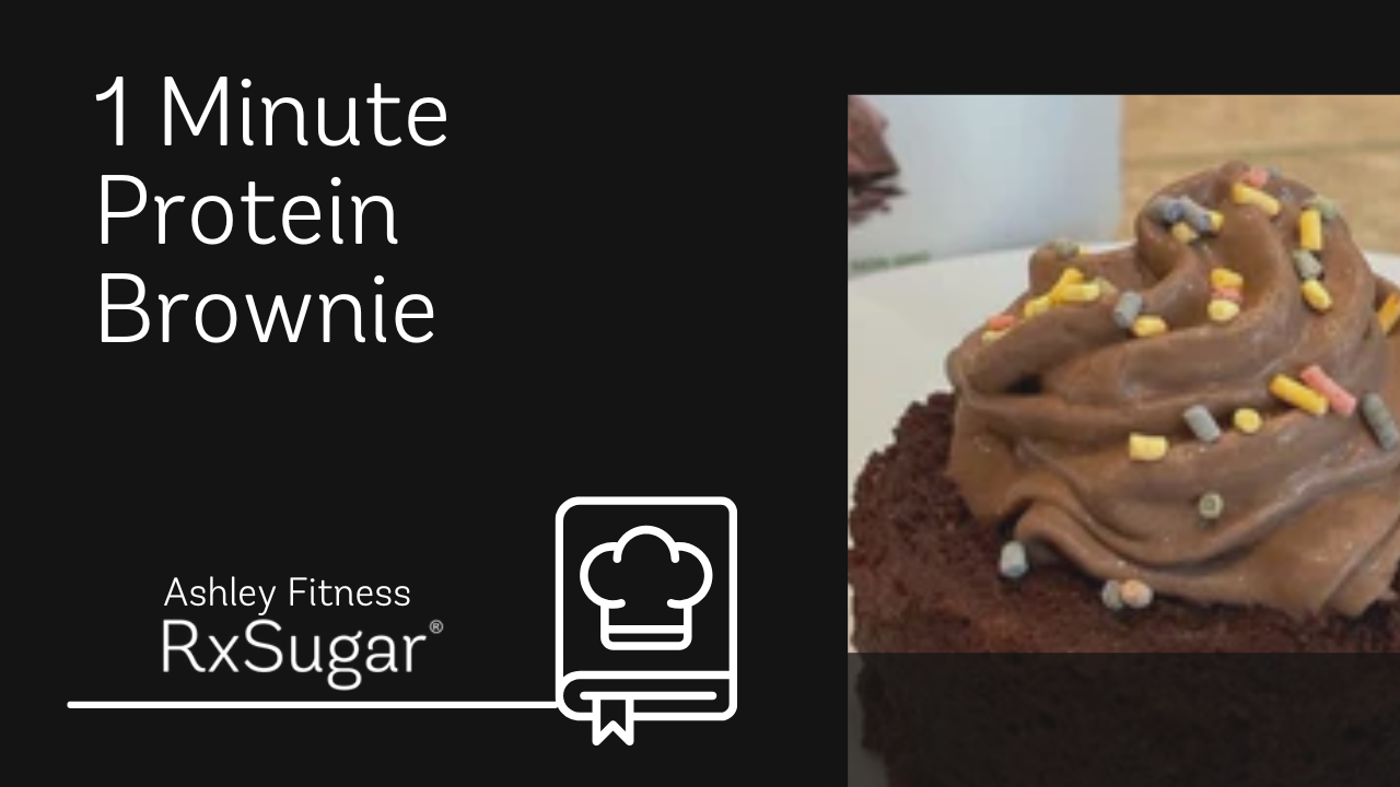 Ashely Fitness 1 Minute Protein Brownie Recipe