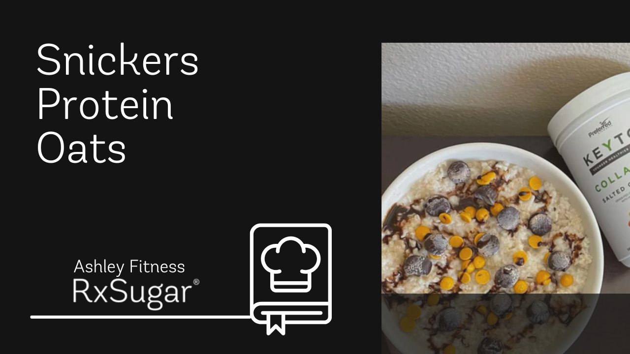 Ashley Fitness Snickers Protein Oats ft. RxSugar Caramel Syrup