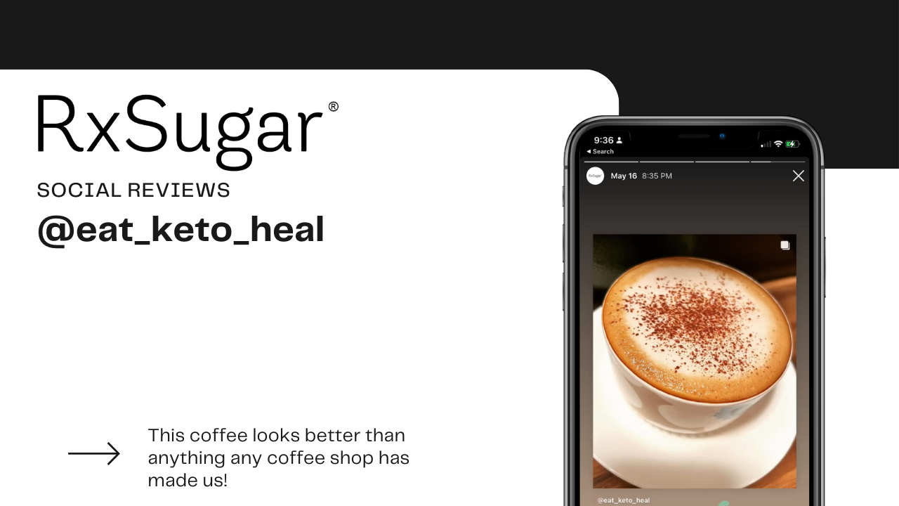 Such a beautiful Latte made with RxSugar