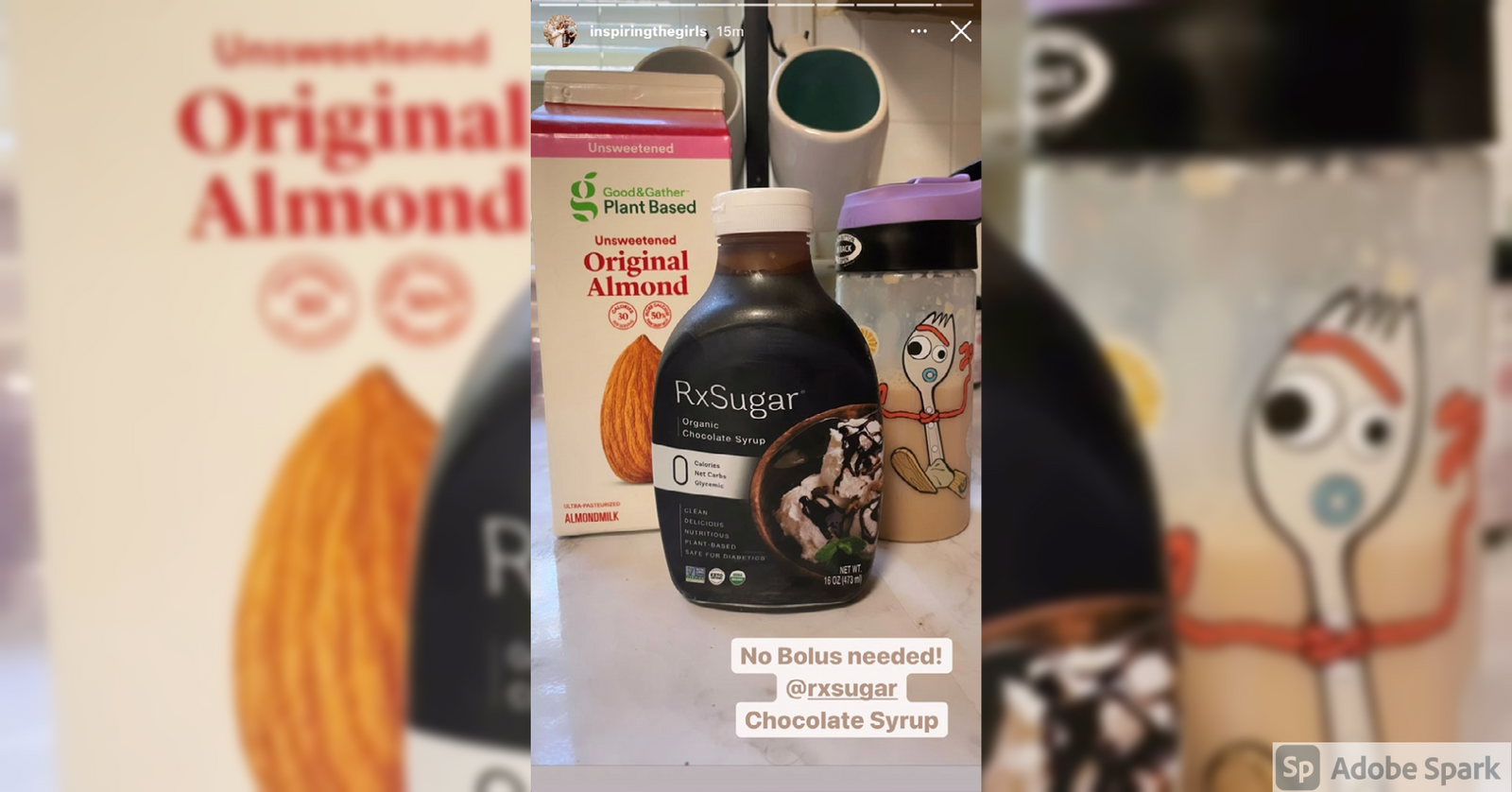 Inspiring The Girls Trying RxSugar Organic Chocolate Syrup