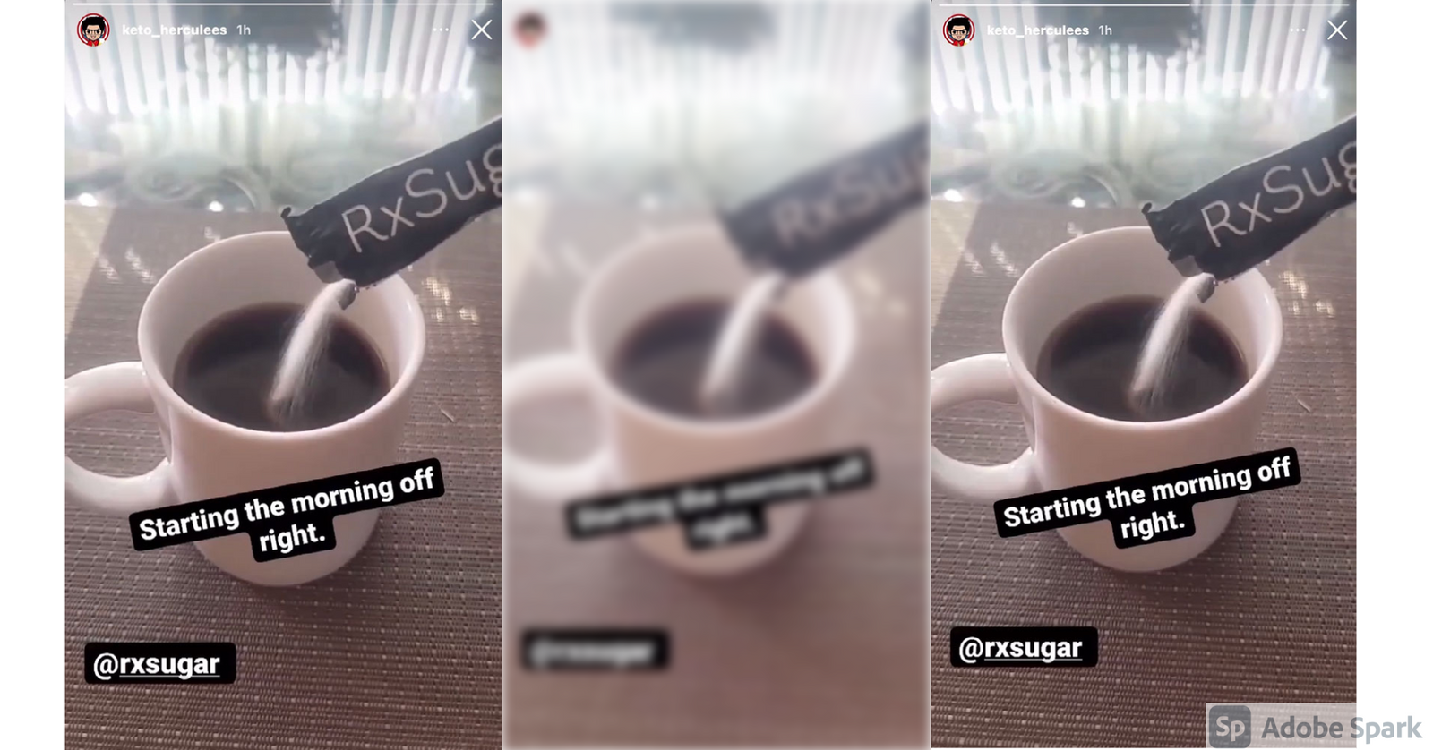 Keto Herculees Trying RxSugar Sugar Stick Pack