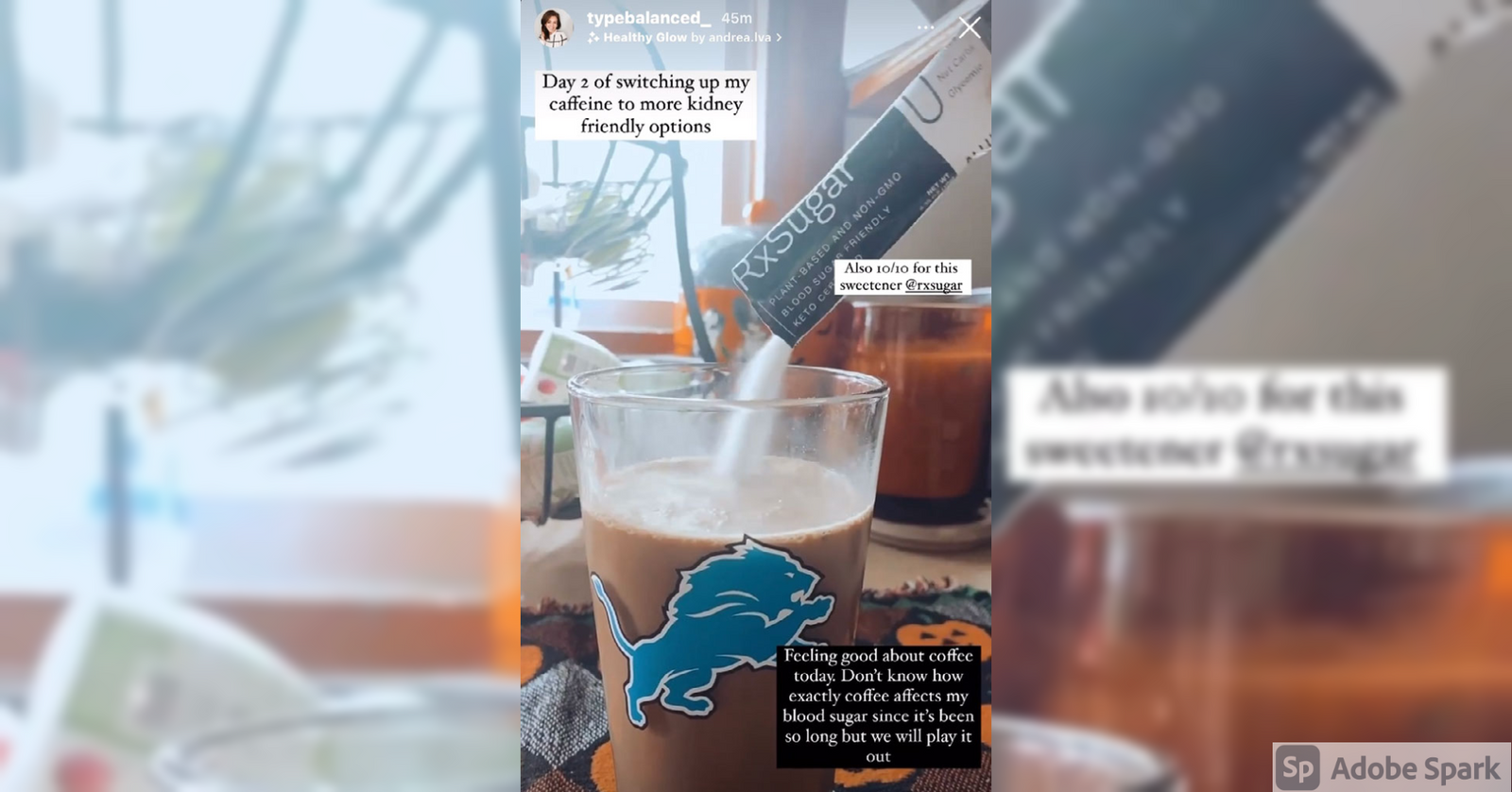 Type Balanced Loving Her RxSugar Sugar Stick Pack In Her Coffee