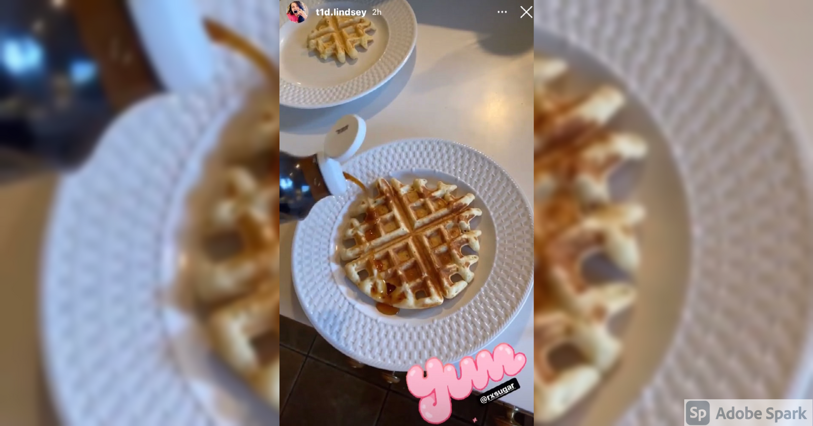 T1D Lindsay Loving Her RxSugar Organic Pancake Syrup