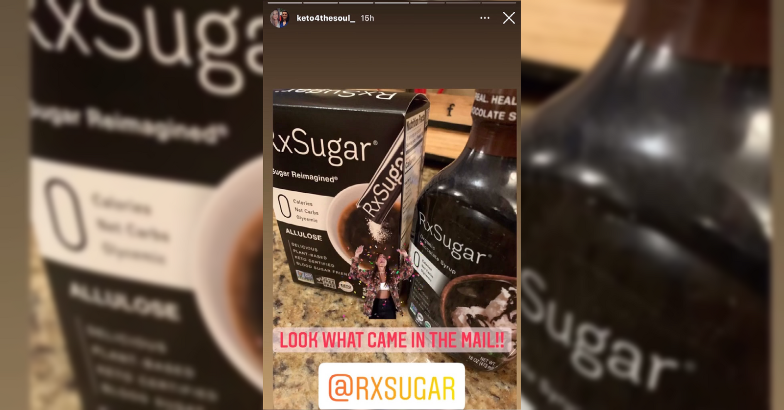 Keto4TheSoul Loving Her RxSugar In Her Coffee!