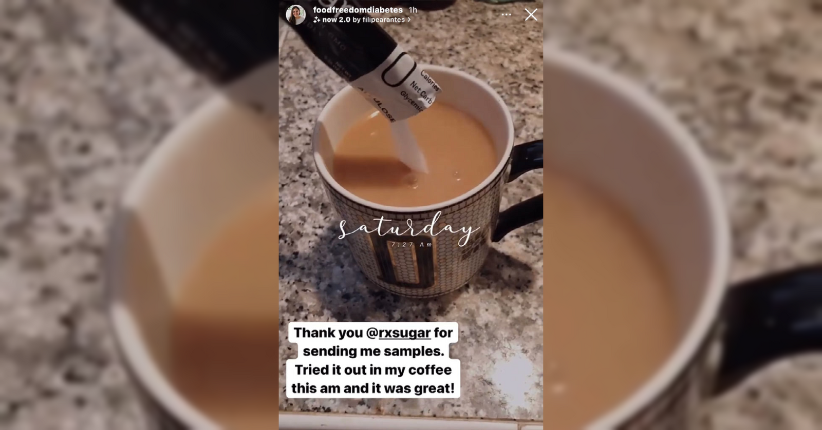 Food Freedom Diabetes Using Her RxSugar Stick Pack Her Coffee