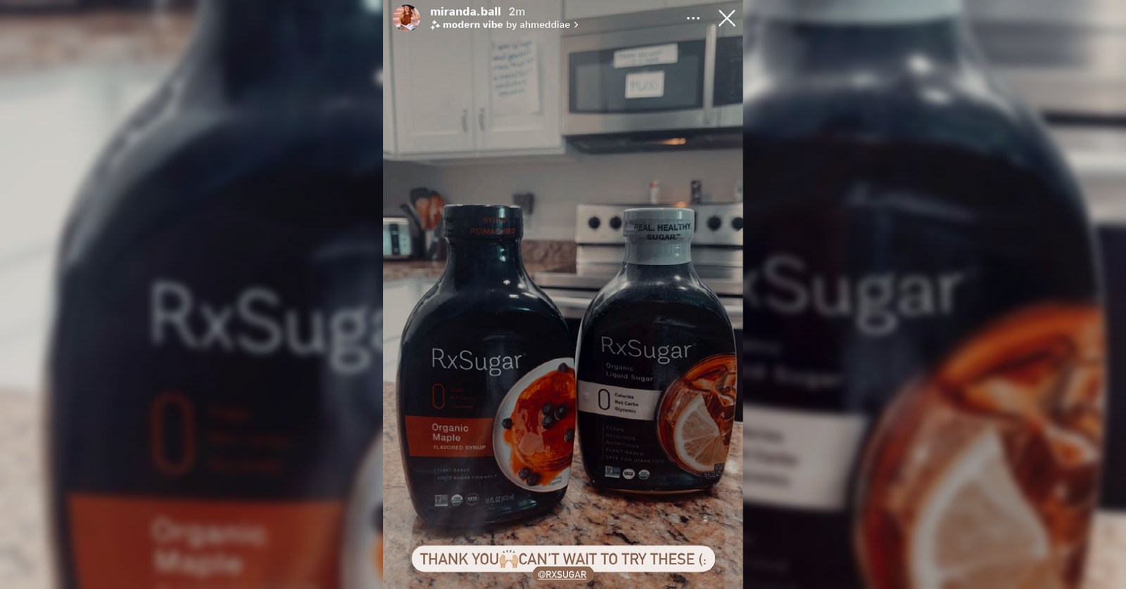 Miranda Ball Loving Her New RxSugar Package