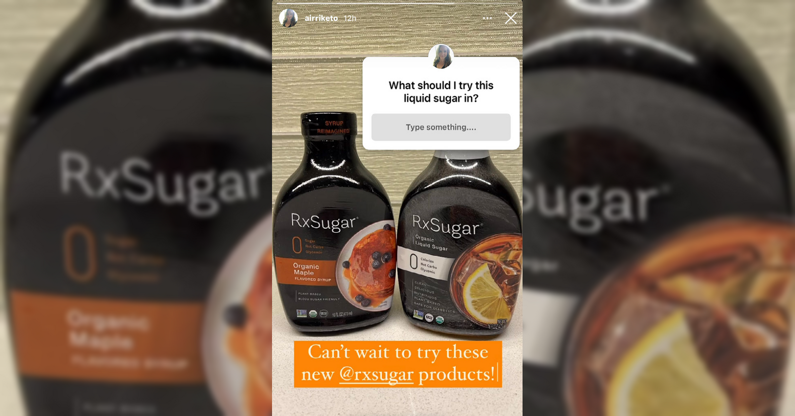 AirriKeto Loving Her New RxSugar Goodies