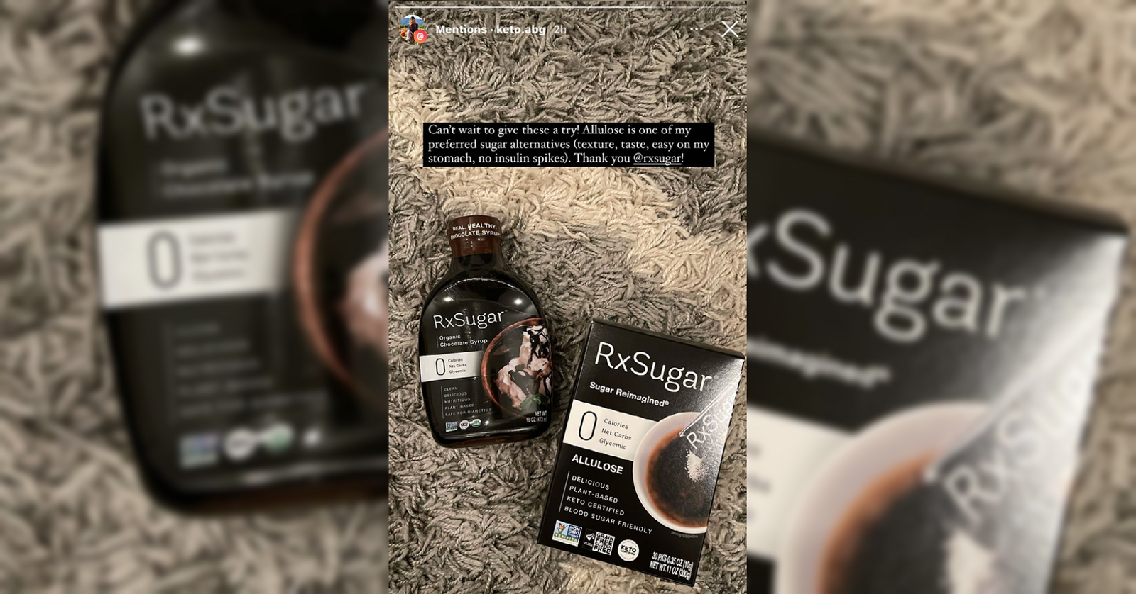 Keto ABG Excited About Her New RxSugar Package!