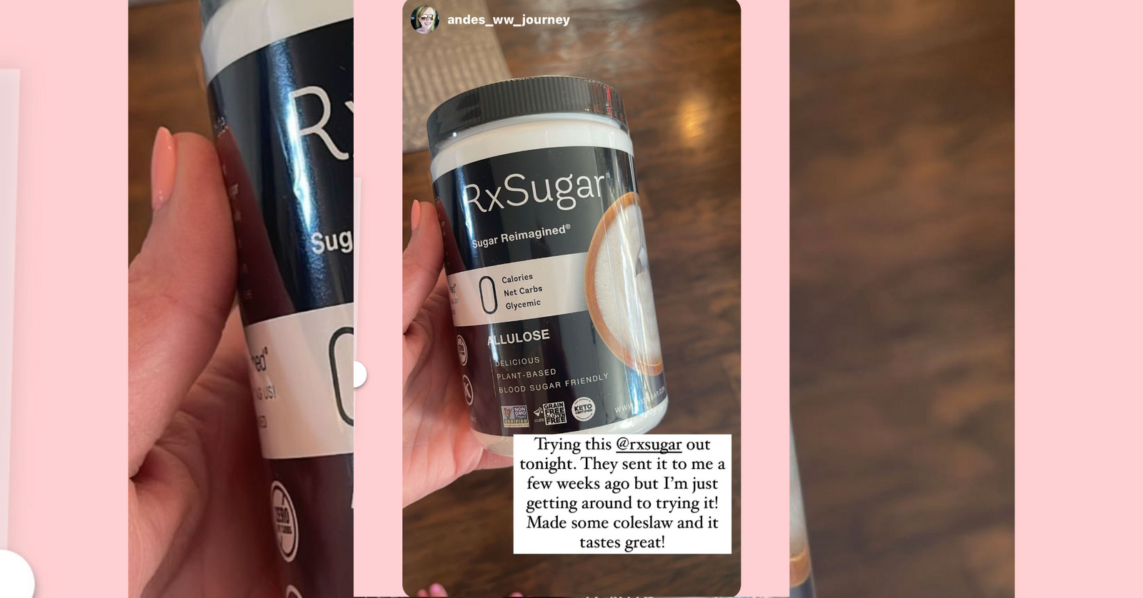 Andes WW Journey Loving Her New RxSugar In Her Coleslaw Recipe