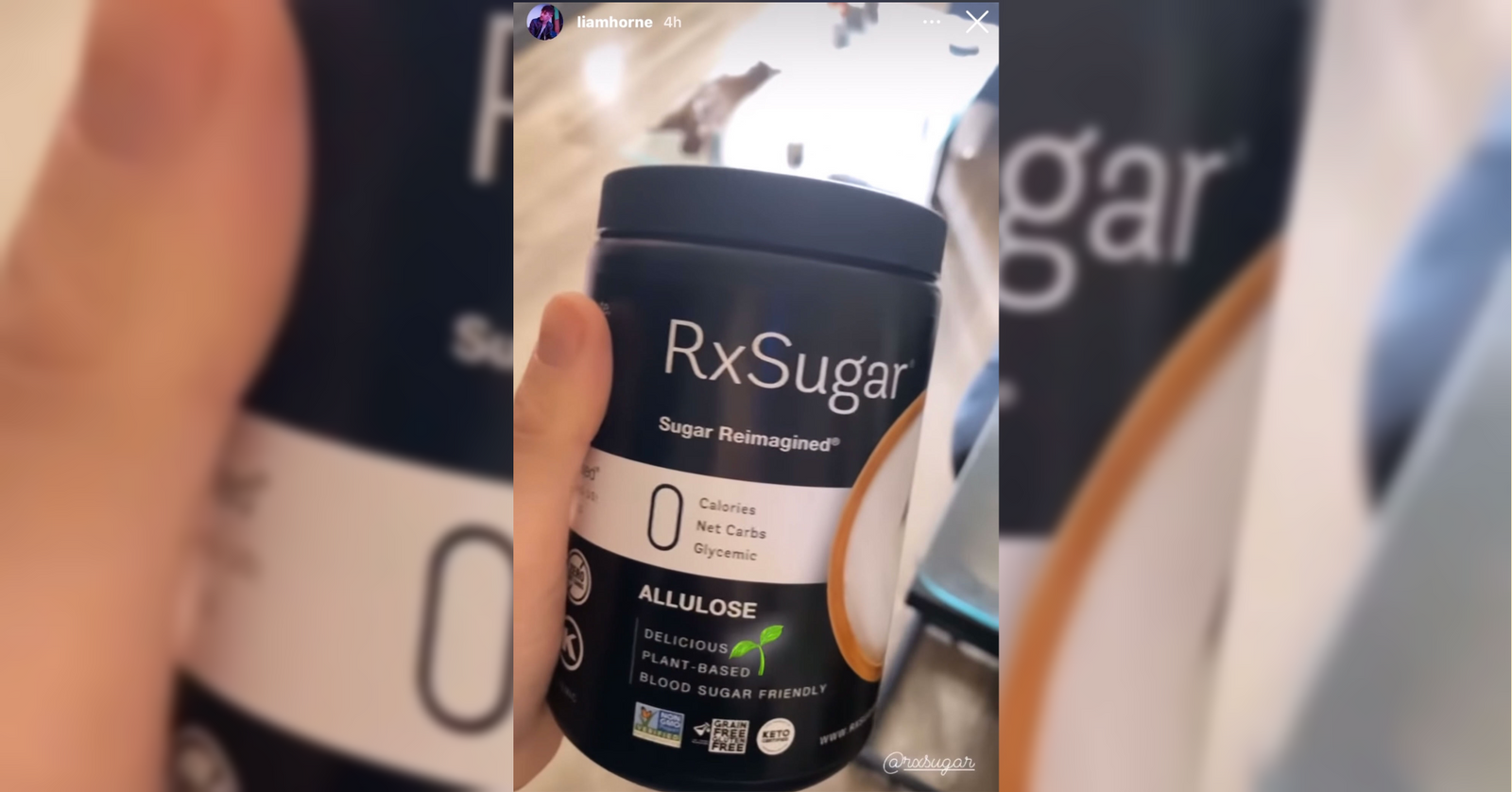 Liam Horne Loving His RxSugar 1 Pound Canister