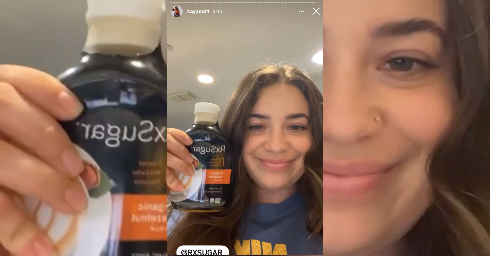 Kay & T1 Loving Her RxSugar Caramel In Her Latte!