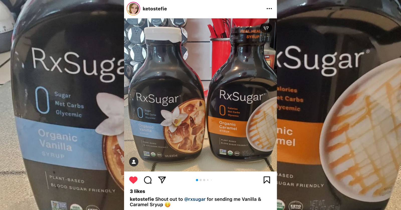 Keto Stefie Using Her RxSugar Vanilla On Her Mini Choc Chip Shaped Pancakes & Sausages!