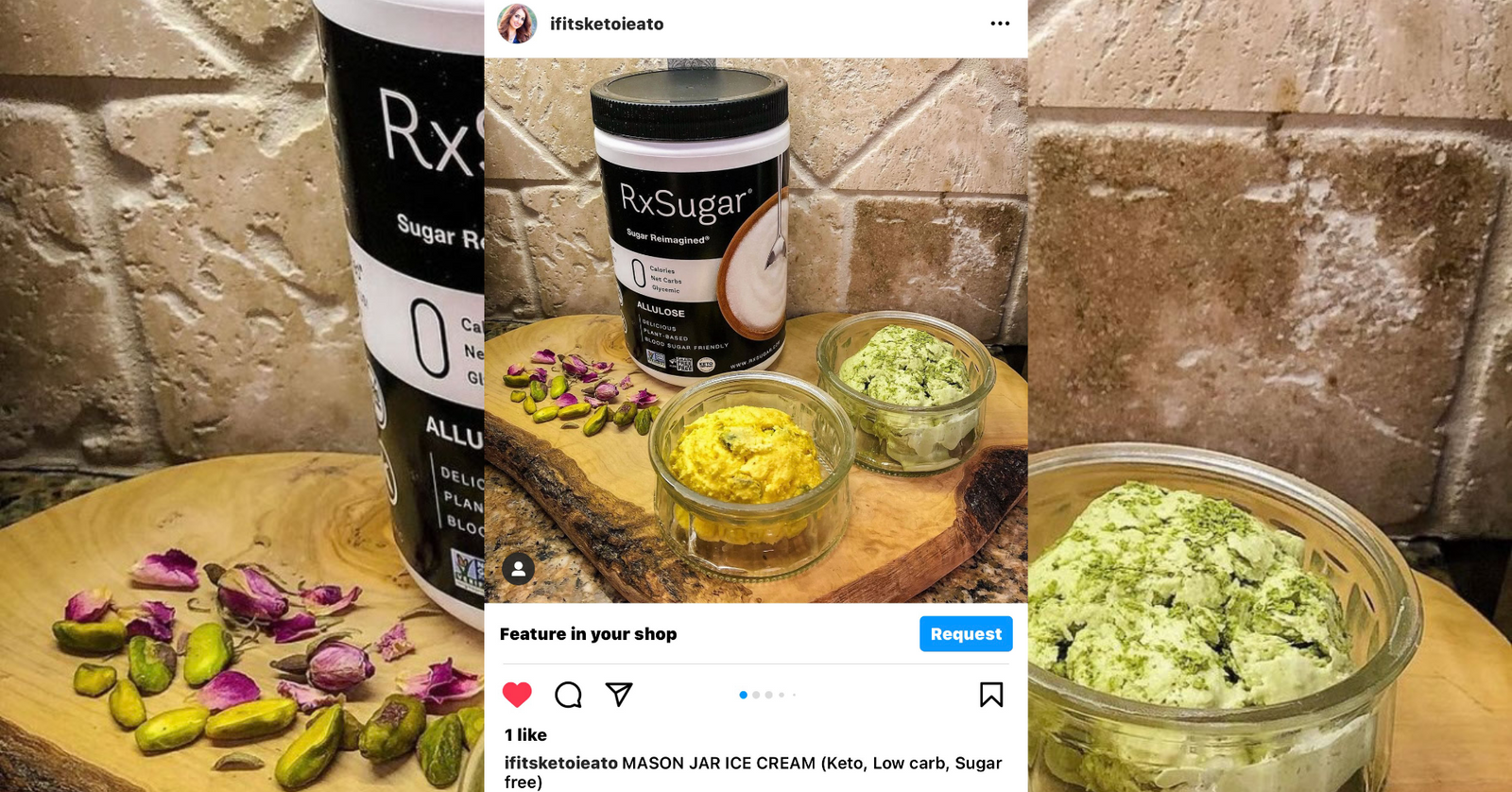 If It's Keto I Eato's Mason Jar Ice Cream ft. RxSugar!