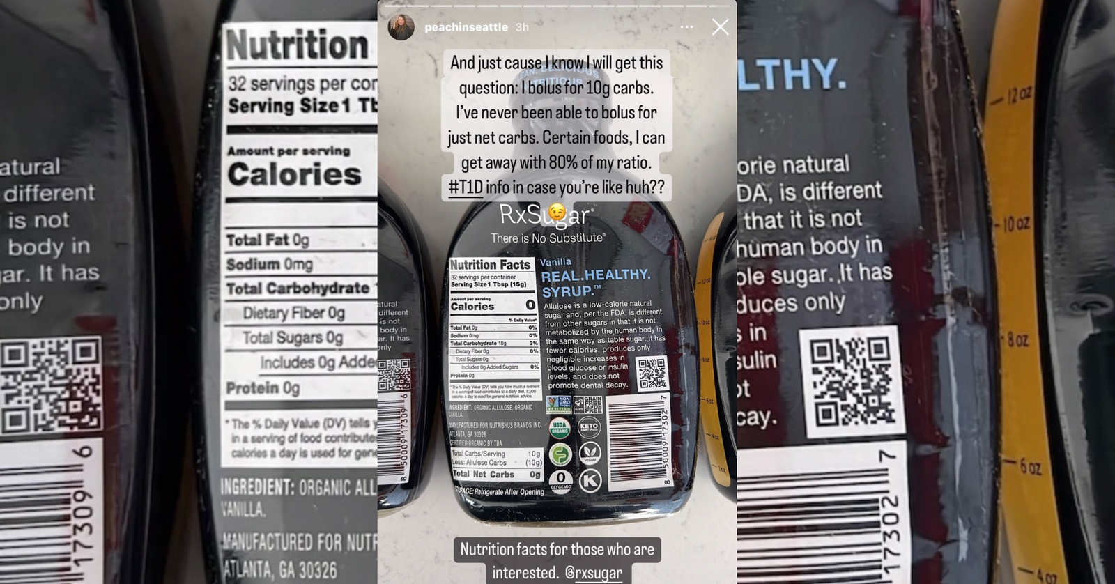 Peach In Seattle Loving Her New RxSugar & Sharing Her Blood Sugar Results!