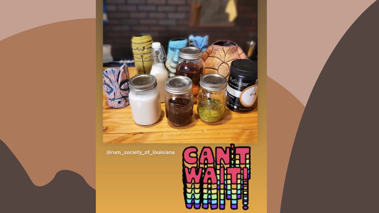 @rum_society_of_louisiana is getting ready for cocktail hour with RxSugar