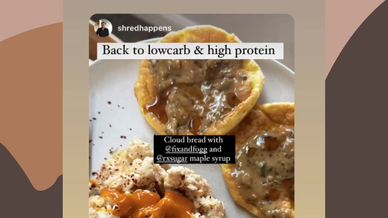 @shredhappens on Instagram loves his breakfast!