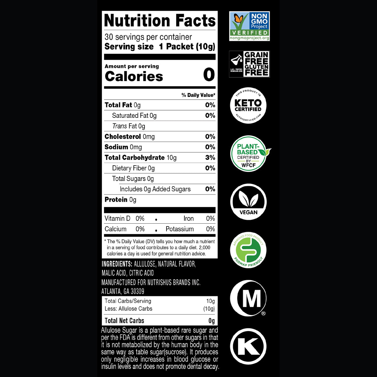 RxSugar Flavored Allulose Sugar Swealthy Stix