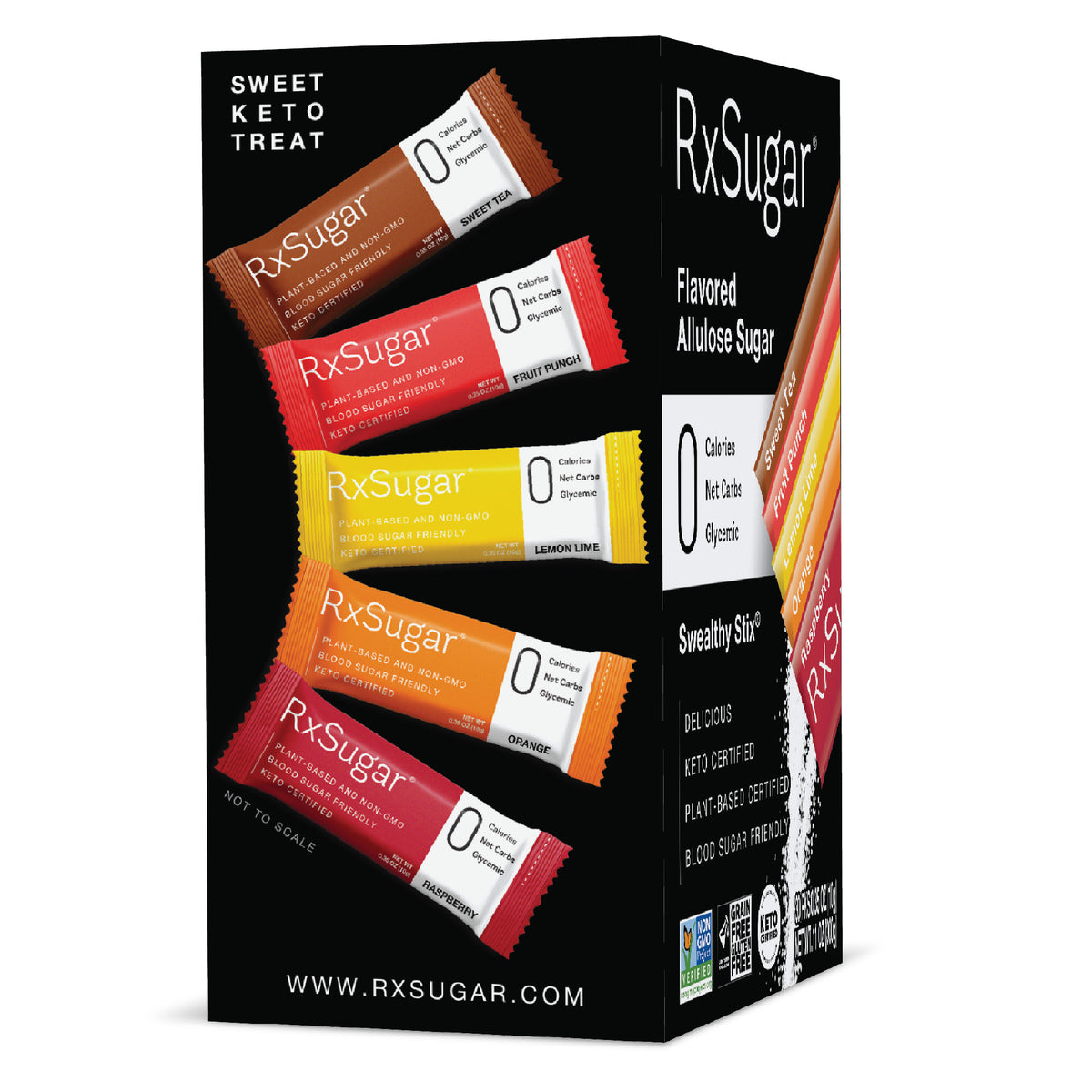 RxSugar Swealthy Stix Side 2 of Package