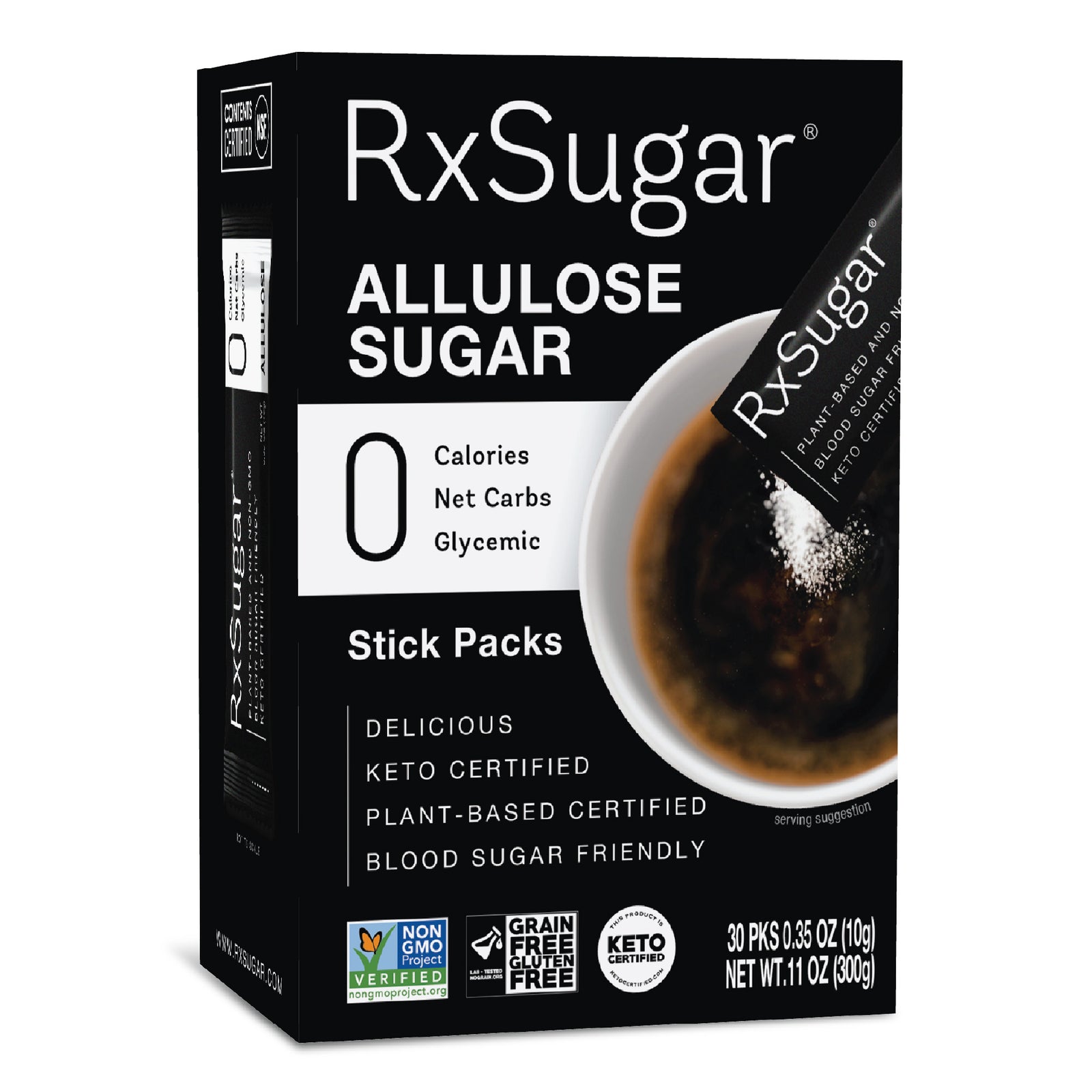 RxSugar Carton 30 Stick Pack Packaging Front