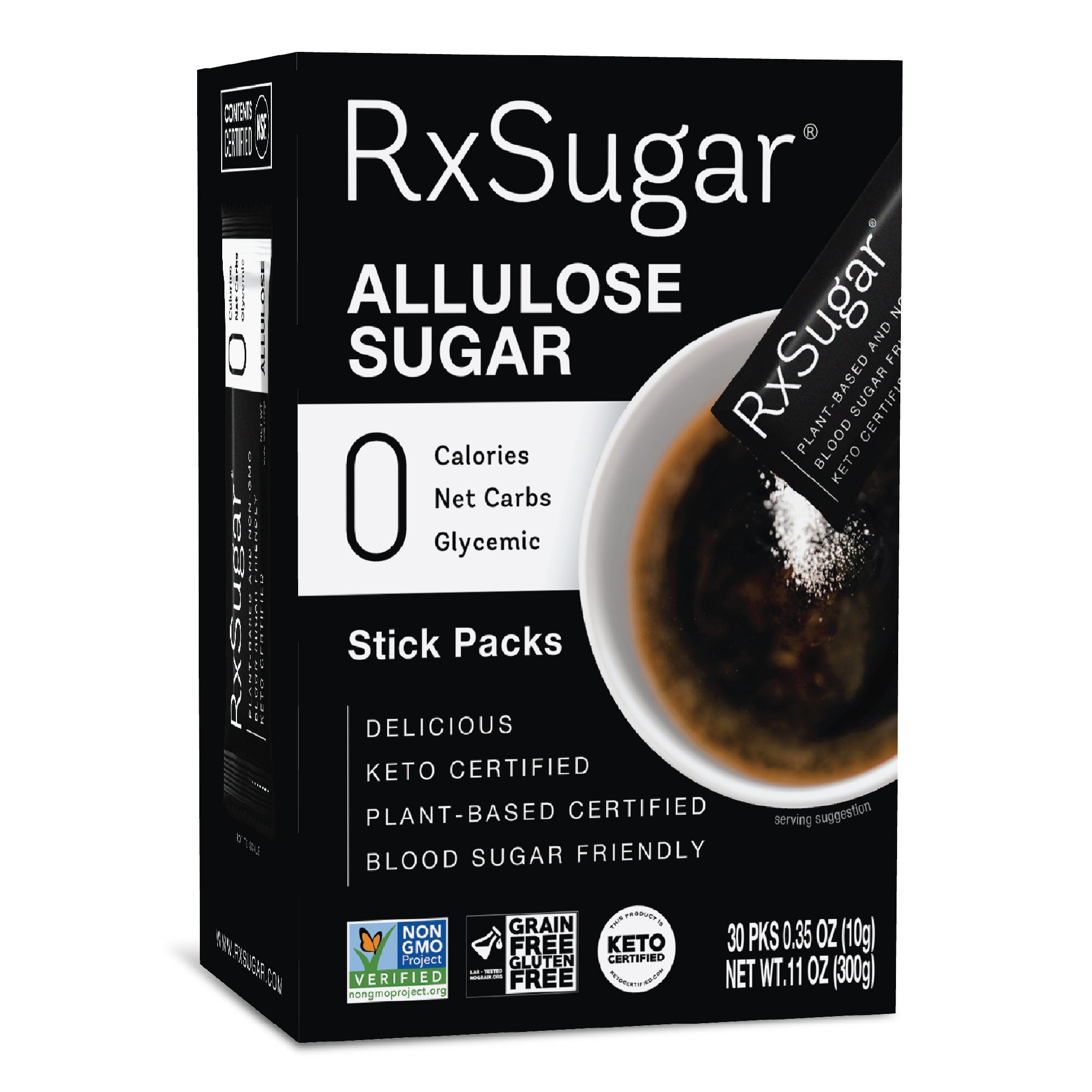 RxSugar Carton 30 Stick Pack Packaging Front