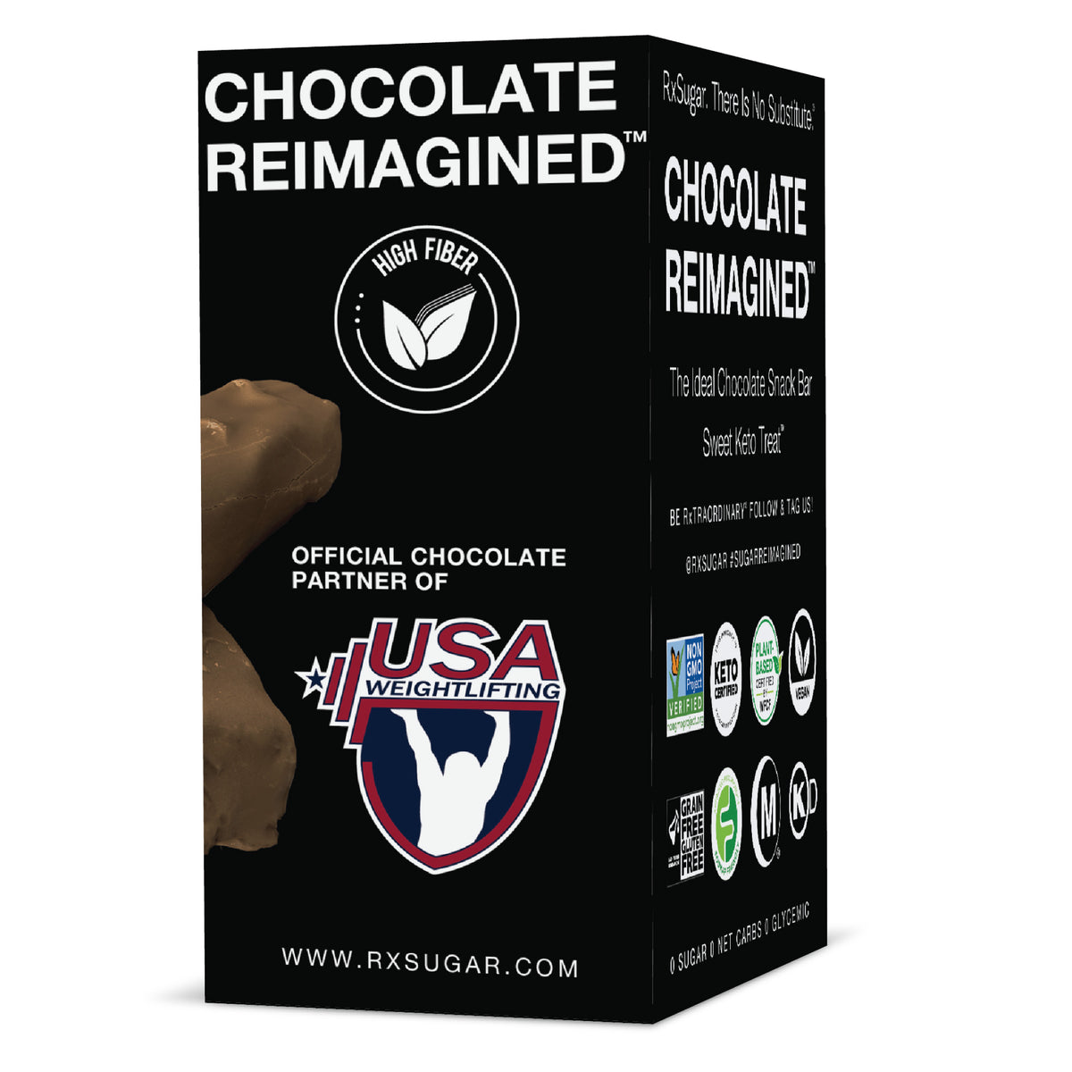 RxSugar Carton Swealthy Snax Side USA Weightlifting partner